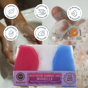 Savon en barre 80g Soin de la peau lisse Produit de beauté premium pour le bain Vitamine E Collection Essence de Luxe Mirabella Fait main - Product Image 4
