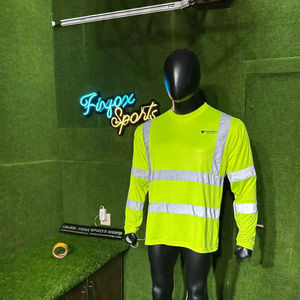 Camiseta DE SEGURIDAD reflectante al por mayor, ropa de trabajo, camisa de alta visibilidad, camisetas de seguridad de poliéster 100% de manga larga con logotipo personalizado - Product Image 1