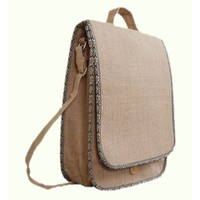 Top vente finition de haute qualité belle sacoche sac à bandoulière de style ordinateur portable fabriqué à partir de fibres de jute solides à un prix raisonnable
