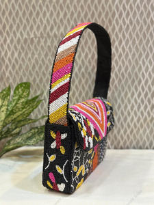 Sac à bandoulière multicolore en perles, entièrement fait à la main en Inde, pour femmes, accessoire de mode de luxe pour soirée, mariage, fête, export, vente en gros - Product Image 6