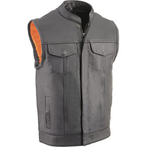 Chaleco de cuero cálido de invierno para hombre, ropa exterior informal transpirable a un precio razonable - Product Image 1