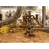 Chandelier en métal à 3 bras, style baroque victorien, fait main, durable, écologique, qualité supérieure personnalisée