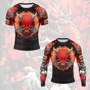 Último diseño deportes Rashguard logotipo personalizado poliéster Jiu Jitsu Kimono Color sólido manga larga sublimado Rashguard - Product Image 4