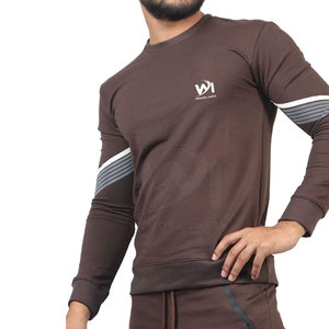 Sudaderas de Manga Larga con Cuello Redondo para Hombre, Transpirables, Ligeras, Hechas de Algodón, Sudaderas Básicas al por Mayor para Hombre - Product Image 4