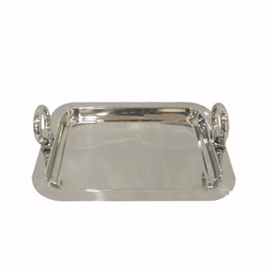 Bandejas DE SERVICIO DE Metal con acabado dorado de diseño recién llegado para hoteles, restaurantes y artículos de cocina para el hogar para servidor de Pasta - Product Image 4