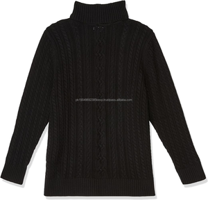 Pull à col roulé mince décontracté pour hommes, respirant, chaud, couleur unie, ODM vente en gros, tissage tricoté, saison d'hiver mince - Product Image 2