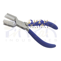 Alicates de sujeción de anillos de acero inoxidable de 140 mm con mordazas de nailon y mangos de espuma mate con resorte para engarzar, fabricación de joyas, manualidades DIY y anillos de retención