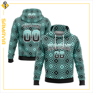 Sudadera con capucha deportiva de rendimiento SAMAVIA, Jersey sublimado con estampado completo para entrenamiento, correr y ropa informal - Product Image 1