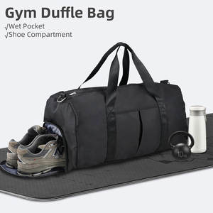 Bolsa de Gimnasio Grande de PU con Logotipo Personalizado al por Mayor, con Compartimento para Zapatos, Bolsa de Viaje para Baloncesto, Bolsa Deportiva de Viaje - Product Image 3