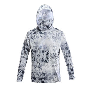 Sweat à capuche de pêche pour hommes confortable et respirant à bas prix Impression par sublimation personnalisée Sweat à capuche de pêche à séchage rapide pour hommes - Product Image 1