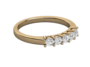 Bagues de fiançailles classiques en or massif 14 carats pour femmes, certifiées IGI, style luxueux, pour mariage - Product Image 4