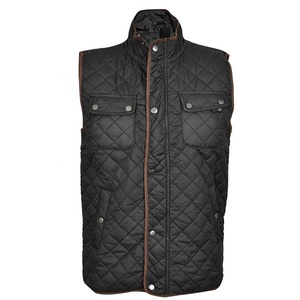 Chaleco Acolchado de Lona Personalizado para Hombre, Chaqueta Sin Mangas Acolchada de Verano, Chaleco Informal para Trabajo, Viajes, Aire Libre, con Múltiples Bolsillos - Product Image 1
