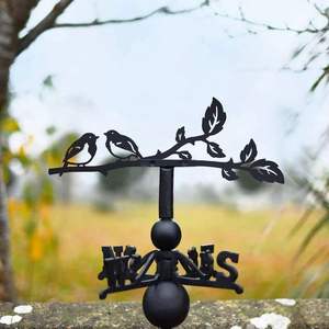 Decorative iron weathervane with intricate <b>animal</b> design ideal <b>for</b> rooftops barns and <b>garden</b> decor in vintage style - Product Image 3