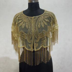 เสื้อปอนโชของผู้หญิงปักเลื่อมดีไซน์ใหม่ปักเลื่อมทันสมัยเสื้อตอนเย็นสำหรับสาวๆเสื้อผ้าลำลองสำหรับฤดูหนาวฤดูใบไม้ร่วงดีไซน์ใหม่2023 - Product Image 1