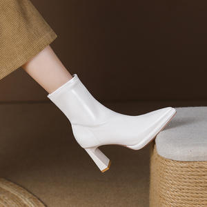 Zapatos de Tacón Alto Stiletto con Punta en Pico para Mujer, de Cuero Genuino, con Correa en el Tobillo, para Fiesta y Boda - Product Image 2