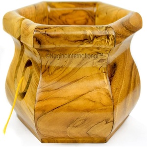 Premium Handcrafted Wood Yarn <b>Storage</b> Bowl for Knitters Handcrafted Eco-Friendly Yarn <b>Storage</b> Wooden Bowl - Product Image 6