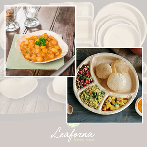 Vajilla compostable desechable elegante resistente, platos cuadrados de hoja de palma biodegradables ecológicos de 6 pulgadas - Product Image 4