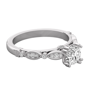 Bague pour femme en or 10 carats avec diamant solitaire cultivé en laboratoire - Product Image 5