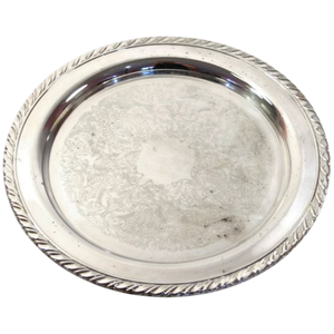Bandeja de Servicio de Vajilla a Precio Competitivo, Bandejas de Servicio de Diseño de Metal Hechas a Mano en India para Uso en el Hogar, Hoteles y Restaurantes, en Oferta - Product Image 4