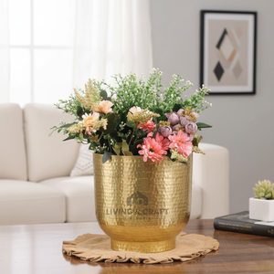 Fournisseur indien de pots de fleurs en laiton personnalisés pour cadeaux, mariages, anniversaires et occasions spéciales, livraison disponible dans le monde entier - Product Image 2