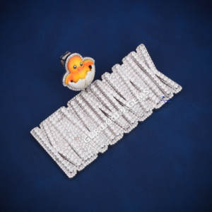 925 plata esterlina corte redondo Moissanite diamante letra colgante pollito diseño moda Top marca joyería mujeres o hombres - Product Image 2