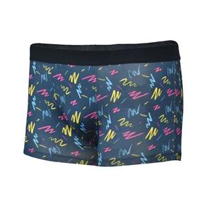 Calzoncillos bóxer de hombre Handee de tiro medio, de tela de punto de algodón/spandex transpirable, con estampado por sublimación y letras doradas y rosas. - Product Image 2