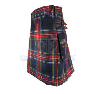 กระโปรงลายตาหมากรุกของผู้หญิงพร้อมผ้าสัมผัสนุ่มและจีบเรียบร้อยสำหรับสวมใส่ในชีวิตประจำวันผ้าตาหมากรุก - Product Image 3