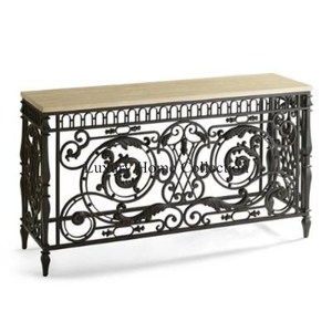 Mesa auxiliar de metal decorativa de color dorado y mesa de consola pulida brillante de color dorado elegante hecha a mano aspecto atractivo sala de estar - Product Image 3