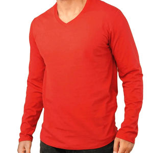 Camisa de Manga Larga para Hombre, Color Sólido, de Alta Calidad, 100% Algodón, Transpirable, Cuello Redondo, en Oferta - Product Image 1