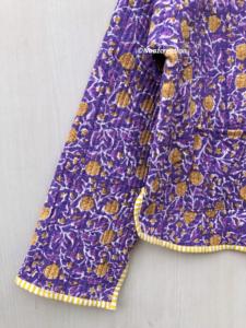 Vestes matelassées indiennes faites à la main, en coton, style bohème, veste d'automne et d'hiver, streetwear, veste matelassée réversible bohème - Product Image 2