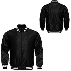 Custom Logo Men Cropped Varsity <b>Jacket</b> Streetwear High Quality Oversized Satin bomber <b>Jacket</b> Embroidery Graveyard Varsity <b>Jacket</b> - Product Image 2