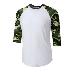 2024 Diseño de camuflaje Personalizado Mejor diseño Camisetas raglán de alta calidad para hombres Diseño superior Mejor calidad Camisetas de hombres de alta calidad - Product Image 2