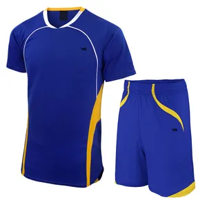 Divisa da calcio Unisex personalizzata con Logo personalizzato uniforme da calcio Set uniforme da calcio ad asciugatura rapida con tessuto in poliestere di alta qualità