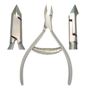 Pinza profesional de acero inoxidable para uñas con mango de resorte Pinza para cutículas de piel muerta para uñas de los pies y cuidado de uñas - Product Image 4