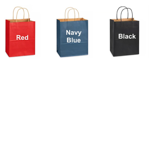 Bolsas de Papel Kraft Coloridas Personalizadas, Bolsa de Regalo Laminada para Compras con Asa y su Propio Logotipo - Product Image 2