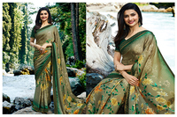 Nuevo Sari de Georgette con Estampado Digital de Diseñador, Sin Costuras, con Blusa, para Bodas y Fiestas, Estilo Indio Pakistaní