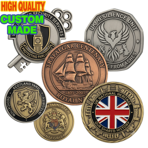 Moneda Metálica Personalizada, Conmemorativa, en Forma <span class=keywords><strong>de</strong></span> <span class=keywords><strong>Llave</strong></span>, con Grabado 3D, Acabado Antiguo, Coleccionable, para Regalos Promocionales Empresariales - Product Image 1