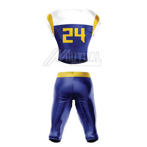 Nueva llegada de alta calidad uniforme de fútbol americano conjunto transpirable manga corta diseño venta al por mayor opción disponible - Product Image 5