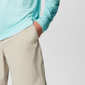 Servicio OEM para Compradores al por Mayor, Pantalones Cortos Casuales para Hombre de Color Sólido con Diseño de Logotipo Personalizado, Corte Regular, Precio al por Mayor con Cierre de Botón - Product Image 2