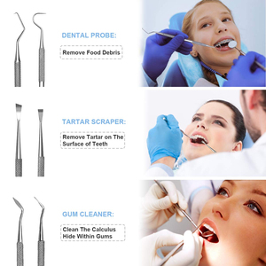 Ensemble d'instruments dentaires manuels professionnels MEDIVA ESSENCE, classe I, fournisseur pakistanais, acier inoxydable de haute qualité, qualité A+, CE - Product Image 3