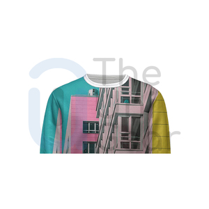 OEM ODM proveedor 2025 cuello redondo sudaderas logotipo personalizado peso pesado Streetwear suéter de gran tamaño cuello redondo sudadera hombres mujeres - Product Image 4