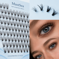 Cils en grappe individuels 20D-80D grande capacité, faux cils en vison 960 pièces, cils épais 0,07 mm, faux cils bouclés en D