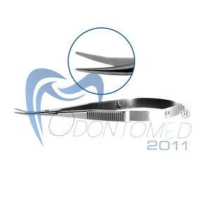 Precio de fábrica de alta calidad Micro tijeras oftálmicas Westcott Tenotomy & Stitch Scissors 4 1/2 "Blunt/Blunt Curved - Product Image 1