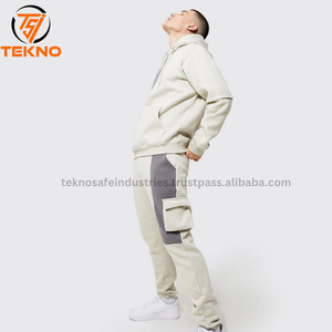 Veste de sport unisexe automne-hiver ensemble de pantalons de survêtement respirants avec logo personnalisé grande taille Design tendance avec capuche pour le jogging des hommes - Product Image 2