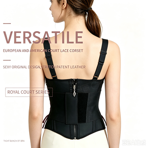 <span class=keywords><strong>Gilet</strong></span> amincissant grande taille avec fermeture éclair avant et fermeture auto-agrippante, corset de contrôle abdominal, bretelles réglables, gaine sculptante pour femme - Product Image 6