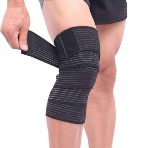 Bandes de genou en matériau élastique de qualité supérieure pour la musculation lourde / Bandes de genou de musculation lourde de qualité supérieure Compression - Product Image 1