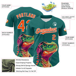 Camiseta de béisbol Spirit con botón completo personalizado, nombre cosido, uniformes de softbol de poliéster personalizados para adultos - Product Image 6