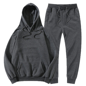 Wholesale Low Price Quarter <b>Zip</b> Up <b>Hooded</b> Sweatshirts & Sweatpants Sets OEM Design Custom Made Men's Casual Tracksuits - Product Image 4
