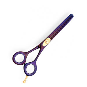 Ciseaux amincissants de coiffeur de qualité supérieure ciseaux de coiffeur amincissants en acier inoxydable allemand avec repose-doigt - Product Image 2