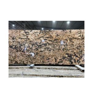 แผ่นหินอ่อนหินแกรนิตเหนือสีทองอลาสก้าแผ่นหินอ่อนธรรมชาติขัดเงาความต้องการสูงสำหรับพื้นภายในแผ่นใหญ่ผลิตจากอินเดีย - Product Image 1